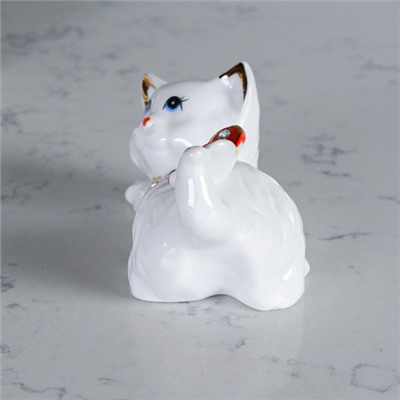 Статуэтка Кошка с бабочкой 5х11х5 см / B2451В /уп 120/_