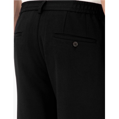 Черный бывший Тканевые штаны Slim Fit