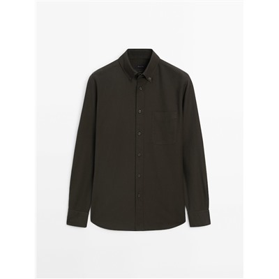 Camisa oxford algodón regular fit