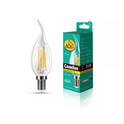 Нарушена упаковка!   Светодиодная лампа E14 7W 3000 (теплый) CW35 Camelion LED7-CW35-FL/830/E14 (13454)