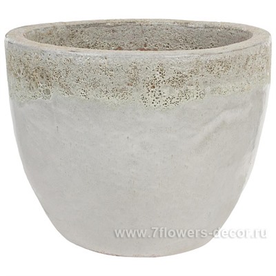 Кашпо Nobilis Marco "White beach Round" (керамика), D37хН30 см