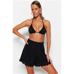 Black Plaving Brode Подробные пляжные шорты и бермудские острова TBESS23SR00039