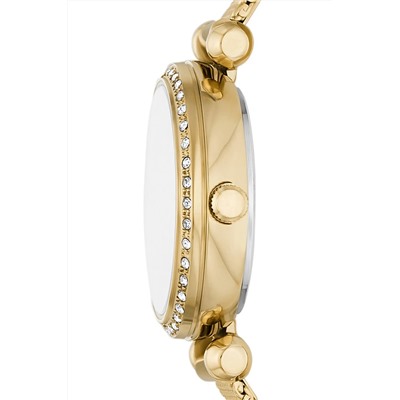 Reloj de cuarzo de acero - Dorado y blanco
