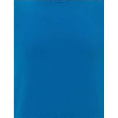 Blue Slim Fit Bicycle Yaka Basic T -For
