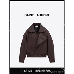 🖤 Saint Laure*n изысканная женская кожаная куртка, высококачественная реплика