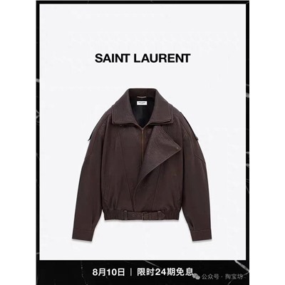 🖤 Saint Laure*n изысканная женская кожаная куртка, высококачественная реплика