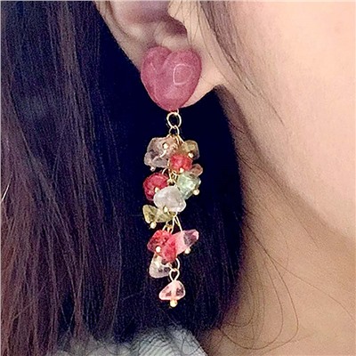 Серьги длинные на гвоздиках арт. 13 0838 (id 265051)
