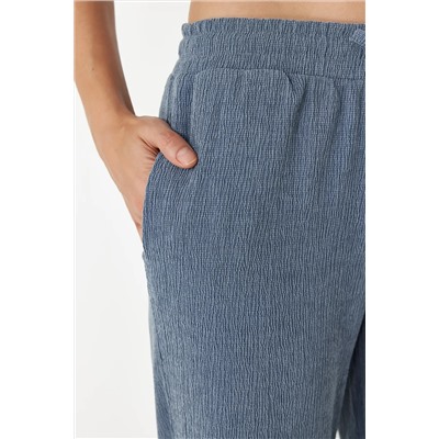 Premium Indigo Wide Geats Гибкие вязаные штаны Twoss24pl00054