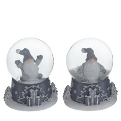 Фигурка декор в стекл шаре "Гном", D5 см, L5,5 W5 H6 см, 2в.