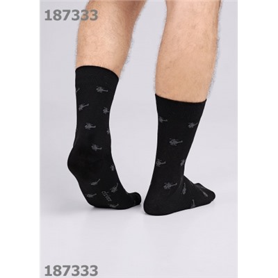 CLEVER Носки муж.К3431 23Ф хл+эл