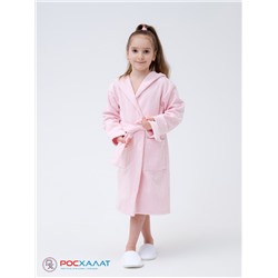 Детский махровый халат с капюшоном розовый МЗ-04 (7)