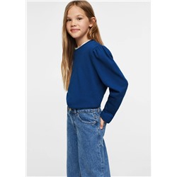 Sudadera manga abullonada -  Niña | MANGO OUTLET España