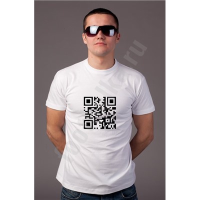 Футболка с QR кодом на заказ