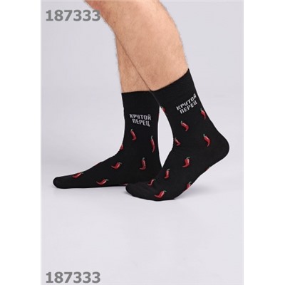 CLEVER Носки муж.К3430 23Ф хл+эл