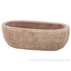 Кашпо терракота Nobilis Marco "Anterra Oval", 40х18хН14 см