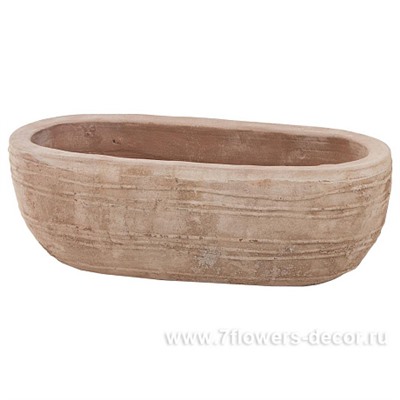 Кашпо терракота Nobilis Marco "Anterra Oval", 40х18хН14 см