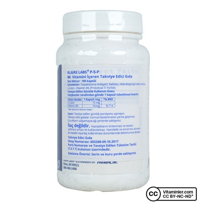 KLaire Labs P-5-P 100 капсул