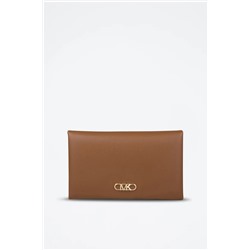 Bolso de mano de piel - Marrón