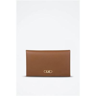 Bolso de mano de piel - Marrón