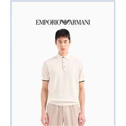 Мужское поло ✔️Empori*o Arman*i  3цвета: чёрная,белая, синяя Материал: ультратонкая длинноволокнистая хлопчатобужная ткань