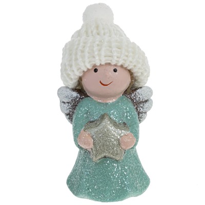 Фигурка декоративная "Дед Мороз/Ребенок/Ангел" (блок 24шт), L4,5 W3 H8 см, 9в.