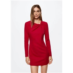 Vestido detalle fruncido -  Mujer | MANGO OUTLET España