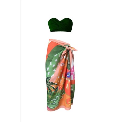 Dela Orange Linen Pareo (нижнее белье не показано)