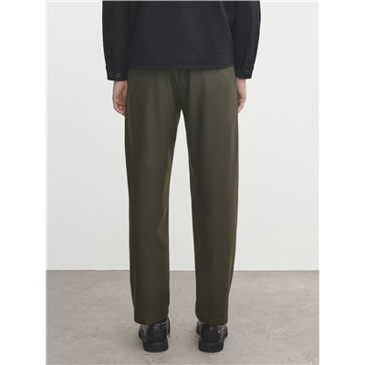 Pantalón chino mezcla lana relaxed fit