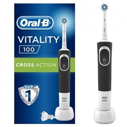 Электрическая зубная щетка Oral-B Vitality 100 CrossAction ЧЕРНАЯ D100.413.1