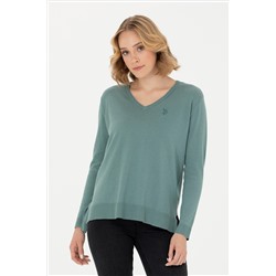 Женщина Mint v Neck Basic СВЕЙТЕРИ