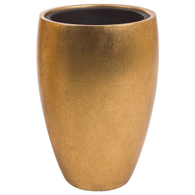 Кашпо Nobilis Marco "Pa-gold Round" (полистоун), D24хH35 см, с тех.горшком