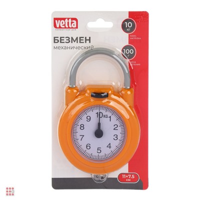 VETTA Безмен механический, круглый, нагрузка до 10 кг