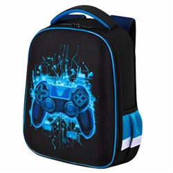 Ранец BRAUBERG KIDS START, 1 отделение, 2 кармана, Digital gamepad, 3D-панель, 35х26х13 см, 273152