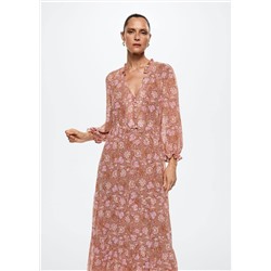 Vestido estampado floral -  Mujer | MANGO OUTLET España