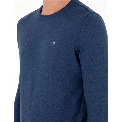 Indigo Melanj Slim Fit Bike Collar Основной вязаный свитер