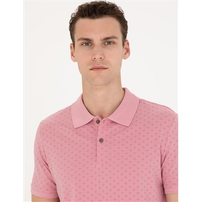 Pink Slim Fit Polo Yaka T -For