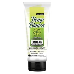 Крем для улучшения загара Hemp Bianca с маслом семян конопли, церамидами, фосфолипидами и экстрактом облепихи, 125 мл, бренд - SOL BIANCA