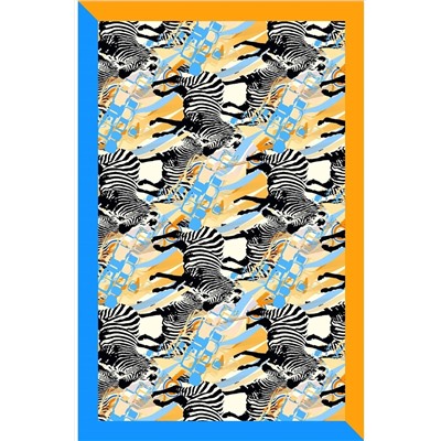 Парео с узором зебра без нижнего белья 95x145