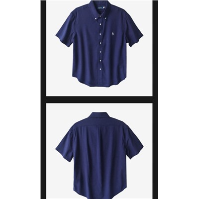 Мужская рубашка из смеси хлопка и льна ✔️Polo Ralph Lauren , оригинал, экспортный магазин   Состав 70% хлопок+30% лён