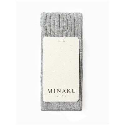 Лосины детские с лямками MINAKU, рост 86-92 см, серые