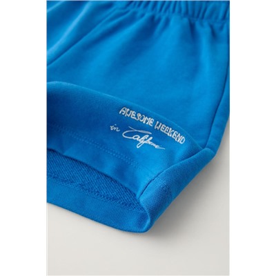CONJUNTO FELPA SUDADERA Y BERMUDA BORDADO