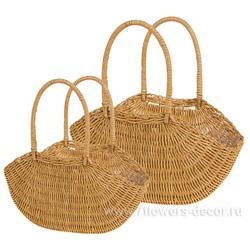 Набор корзин плетеных (ротанг), 31x14,5xН10/30 см, 29x11,5xН10/30 см, (2 шт)
