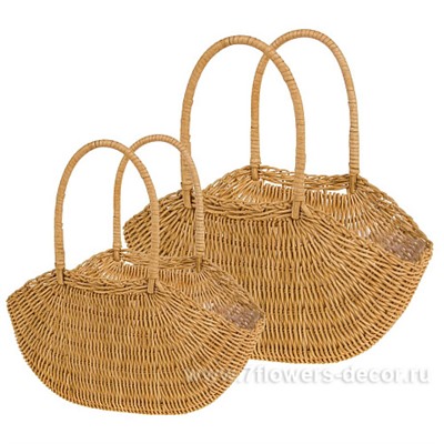 Набор корзин плетеных (ротанг), 31x14,5xН10/30 см, 29x11,5xН10/30 см, (2 шт)