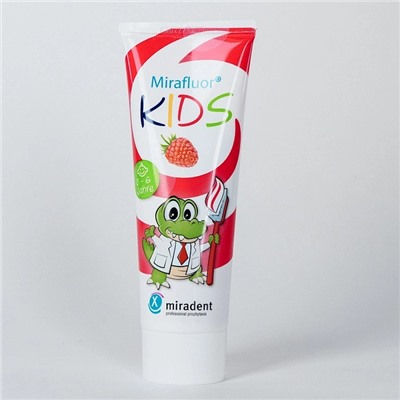 Зубная паста Miradent Mirafluor kids (с 0 до 6 лет), 75 мл