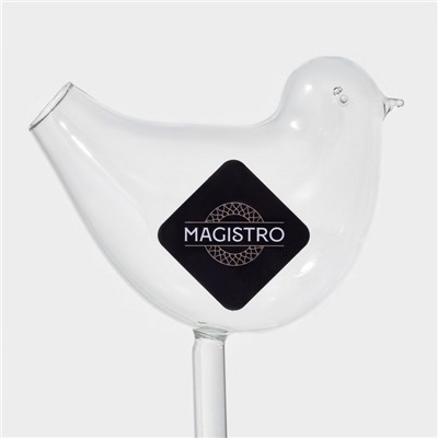 Бокал для коктейля Magistro «Синичка», 100 мл, 7×20 см, стекло, прозрачный