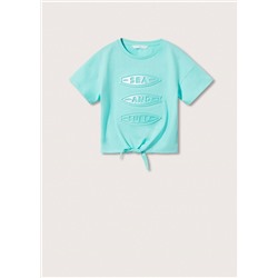 Camiseta estampada lazo -  Niña | MANGO OUTLET España
