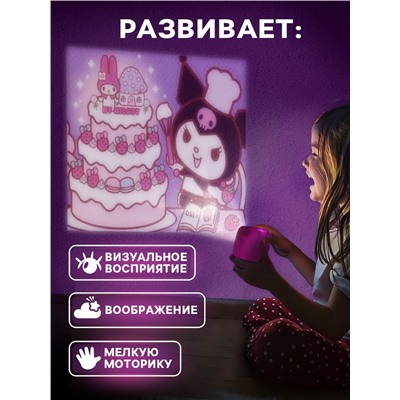 Проектор - фотоаппарат детский «Злая подружка», световые эффекты, 8 картинок