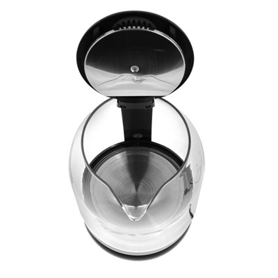 Чайник электрический GOODHELPER KG-18B10, стекло, 1.8 л, 1500 Вт, чёрный