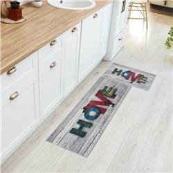 Набор ковриков для кухни Этель "Home" 2 шт, 40х60 см, 40х120 см