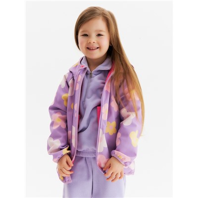 Ветровка на флисе для девочек KAFTAN «Цветочек», рост 104 см